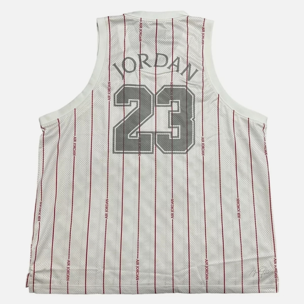 NWT Men's Jordan Pinstripe Tank Top with Crew Neck and Relaxed Fit - Picture 4 of 9